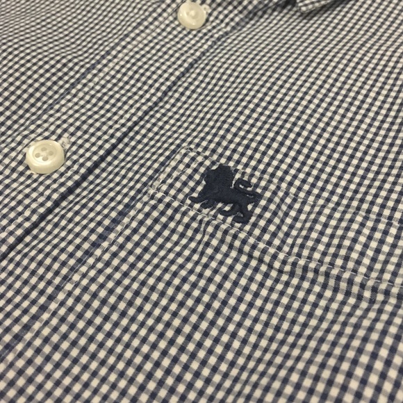 Old Navy Blue Plaid Shirt - Picture 2 of 3
