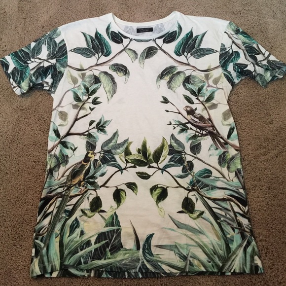 Zara men's short sleeve tee shirt