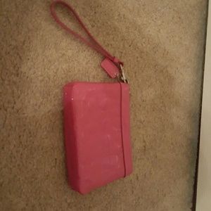 Coach patent leather wristlet