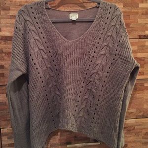 Converse grey sweater.