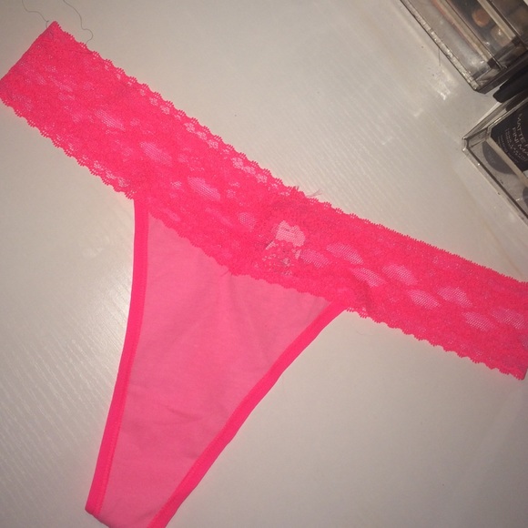 Pink Lace VS Thong NWT