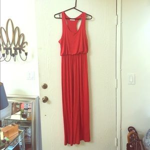 LUSH red racerback maxi dress WORN ONCE
