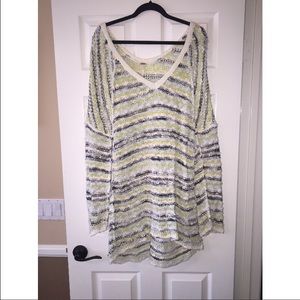 Free people multi stripe sweater