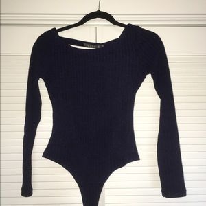 Navy blue bodysuit