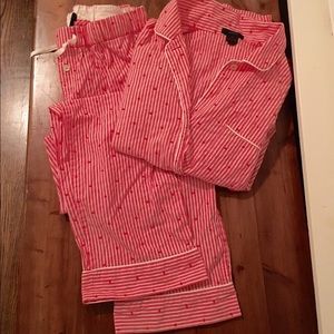 J. Crew Striped Pajama SET