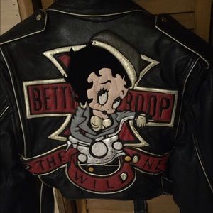 Leather Betty Boop Jacket