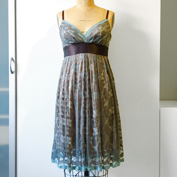 Necessary Objects Antique Lace Overlay Dress - image 1