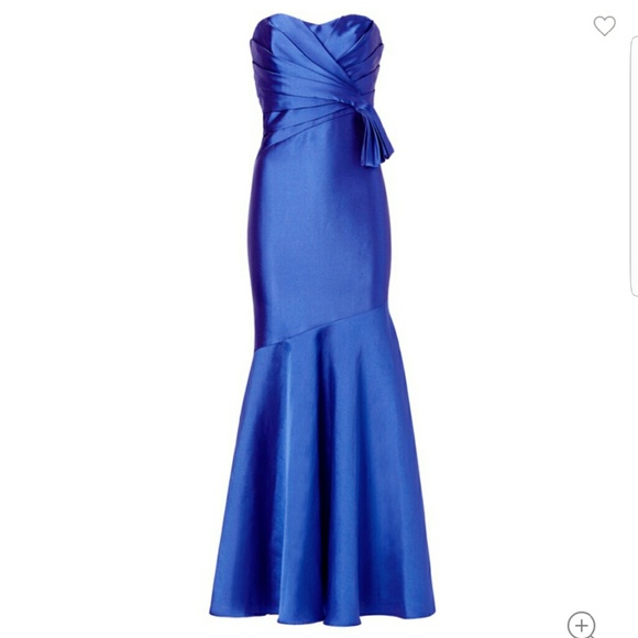 Badgley mischka blue gown