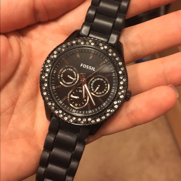 Black Women's Fossil watch