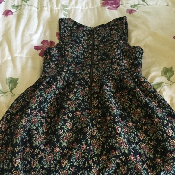 Brocade Tapestry Fit & Flare Dress - Picture 3 of 4