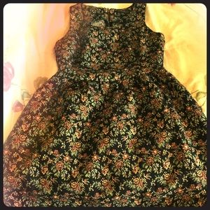 Brocade Tapestry Fit & Flare Dress