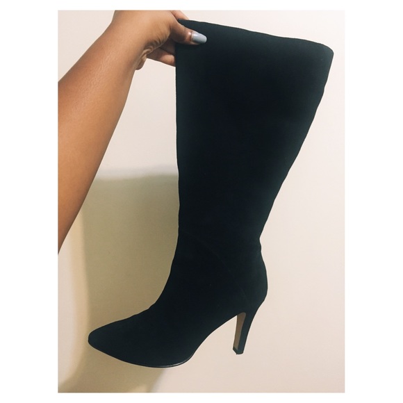 Black Suede J. Crew Boots