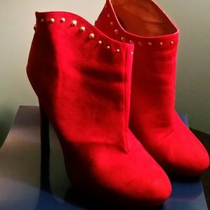 Classic Red Heel Booties