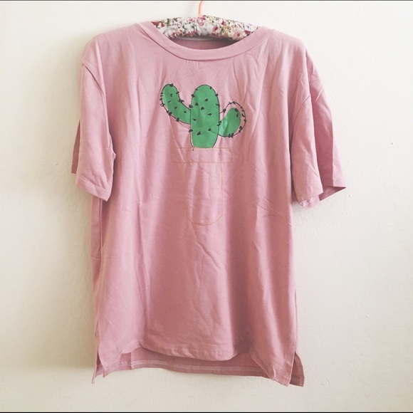 Last One! Mauve Cactus Plant Tee π΅ - Picture 2 of 3