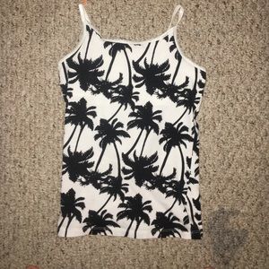 Black and white tank top