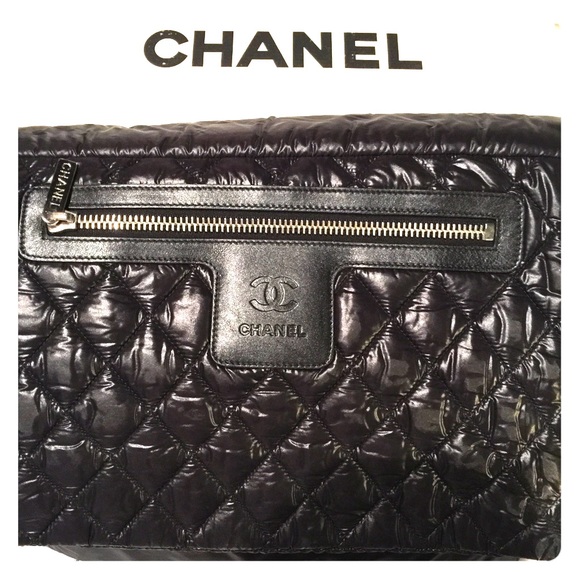 Chanel Coco cross over body bag black