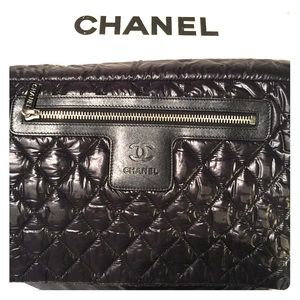 Chanel Coco cross over body bag black