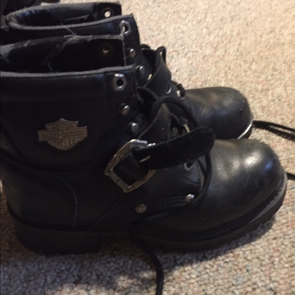 Harley Davidson leather riding boots women's