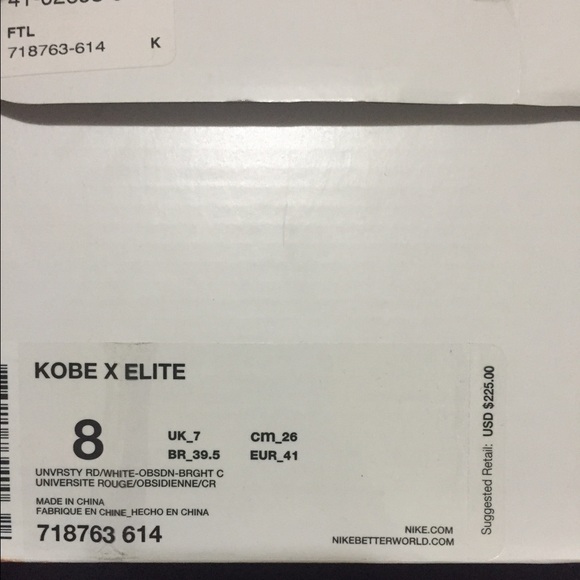 Sold On M! Men's Kobe X Elite Sz. 8 - Picture 3 of 4