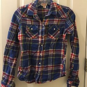 Mossimo XS plaid button up