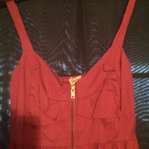 Hot Pink Ruffle Top Mini Dress - Picture 2 of 3