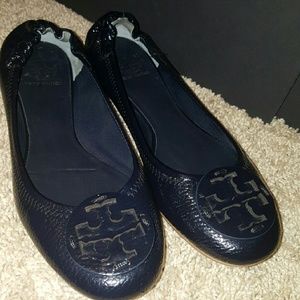 Tory Burch Reva Flats (Navy)