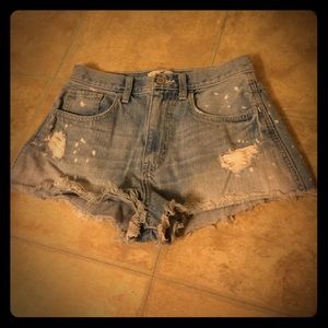 High Waisted Denim Shorts