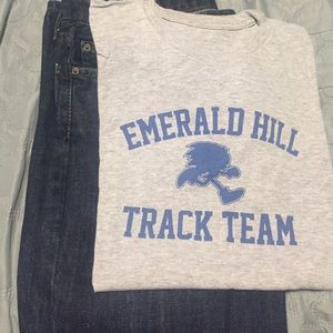 Gray sonic theme shirt