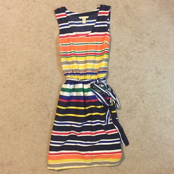 Striped Banana Republic dress