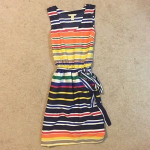 Striped Banana Republic dress