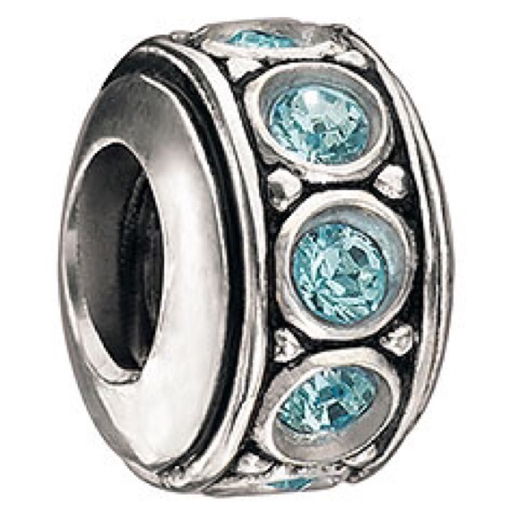 Chamilia bead - March birthstone