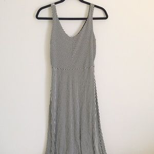 Black & White striped maxi dress