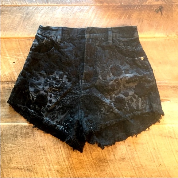 Rare High Waisted Cutoffs Black