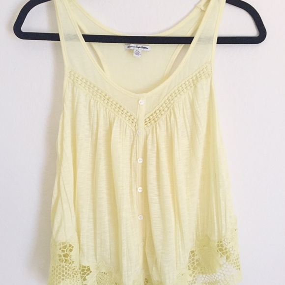 AE yellow tank top