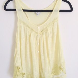 AE yellow tank top