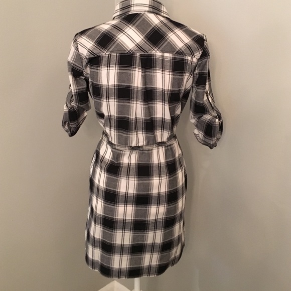 🆕💖LAST ONE💖Cute Plaid Drawstring Shirtdress - Picture 4 of 4