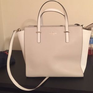 Kate Spade White and Beige/baby pink handbag