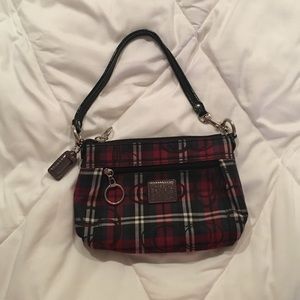 Plaid Coach Purse/Wristlet