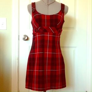Candie's Red Plaid Jumper