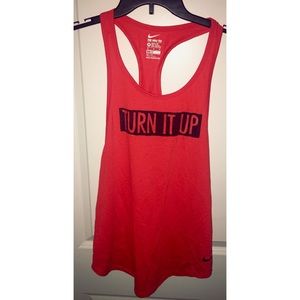 Nike Dri Fit "turn it up" tank