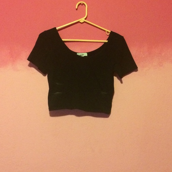 Black crop top