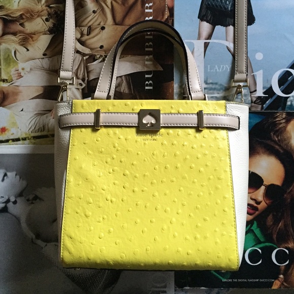 large two tone leather satchel - Picture 2 of 4