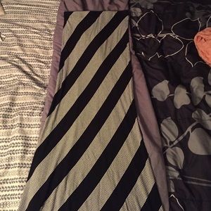 Striped maxi skirt
