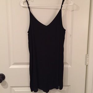 Black strappy romper