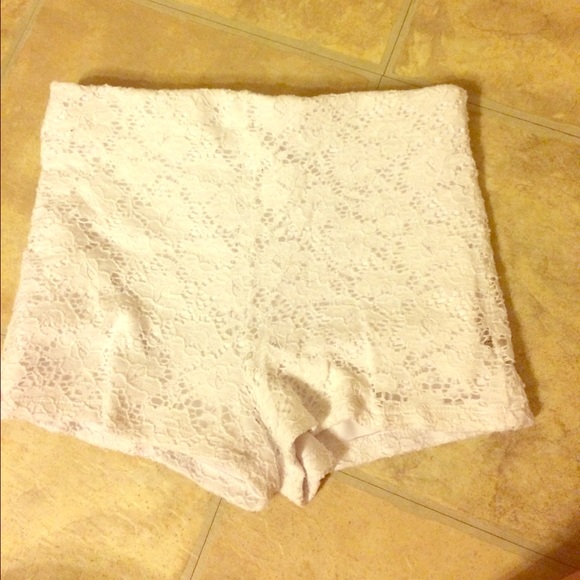 Lace High Waisted Shorts
