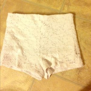 Lace High Waisted Shorts
