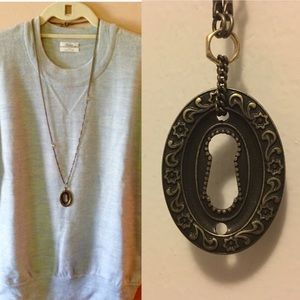 Madewell Gold Lock Necklace