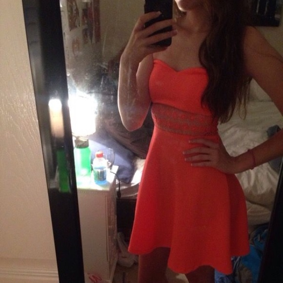 Coral Charlotte Russe Dress