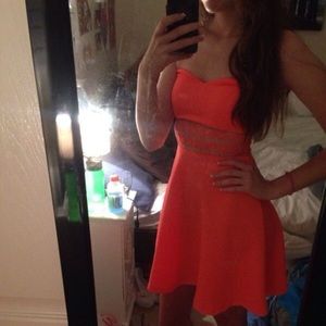 Coral Charlotte Russe Dress