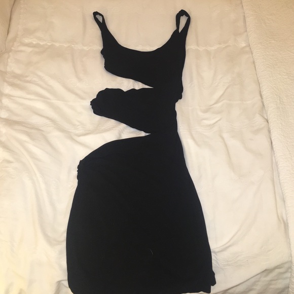 Little black, cropped out dress